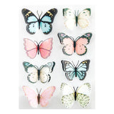 Autocollants papillon dimensionnels de la collection Floral Friendship