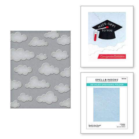 Head in the Clouds Embossing Folder from the Open Road Collection