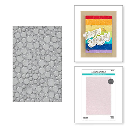 Party Spots Embossing Folder from the Birthday Celebrations Collection