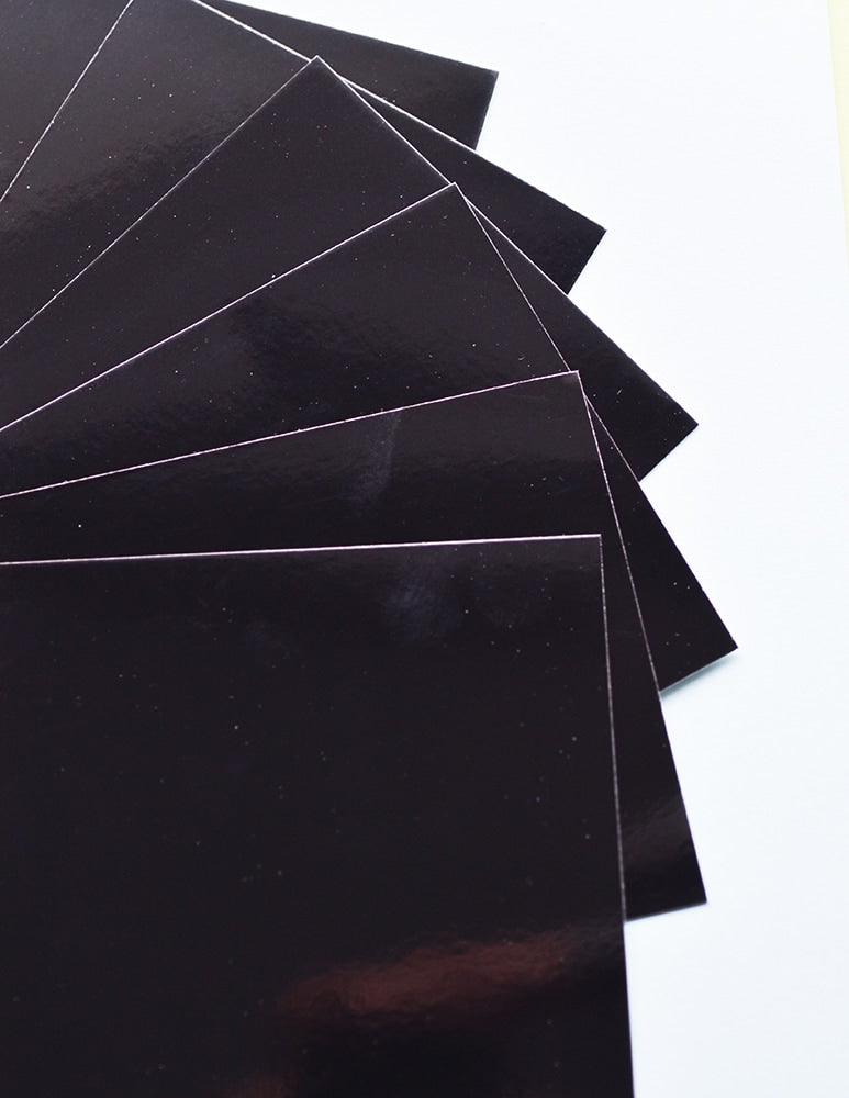 Papier Brillant Noir Pack 10 feuilles