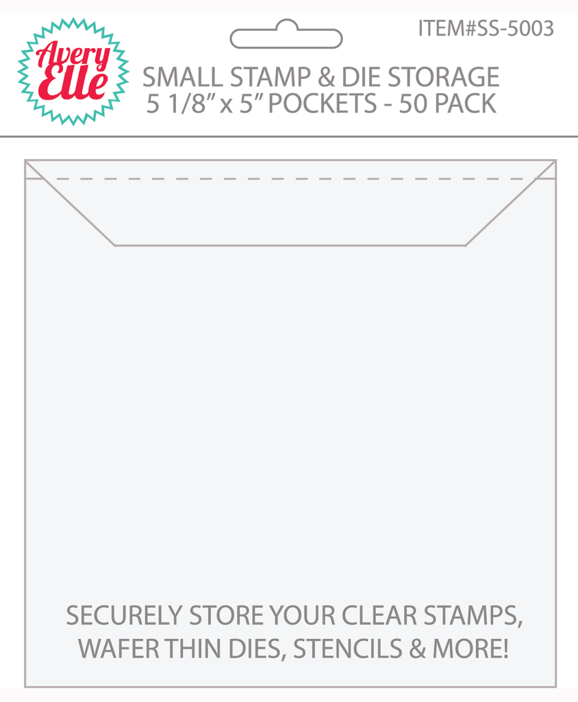 Small Stamp & Die Storage Pockets - Set of 50