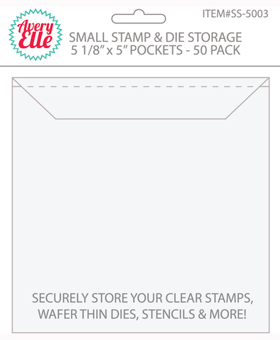 Small Stamp & Die Storage Pockets - Set of 50