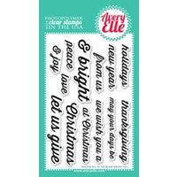 Holiday Fill In The Blank Clear Stamps