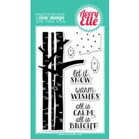 Let It Snow Clear Stamps