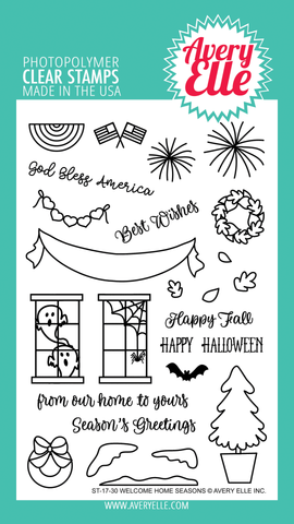 Welcome Home Seasons Clear Stamps