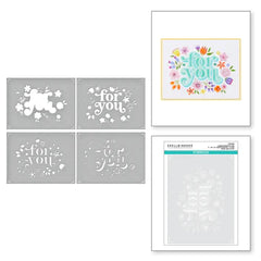 Layered Floral For You from the Layered Stencils Collection by Spellbinders