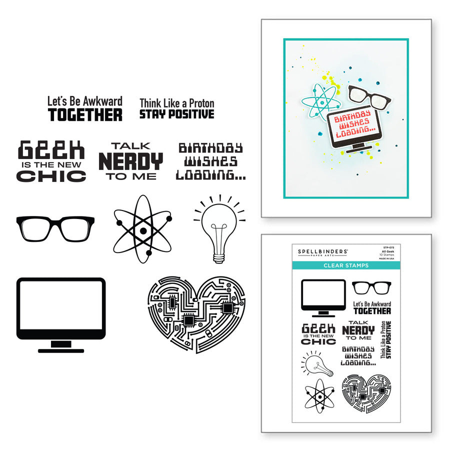 All Geek Clear Stamp Set from the Cardmaker III Collection