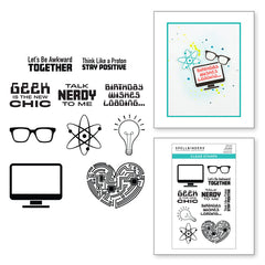 Ensemble de tampons transparents All Geek de la collection Cardmaker III