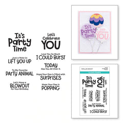 It's Party Time Clear Stamp Set from the Birthday Celebrations Collection