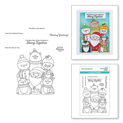 Holiday Group Hug Clear Stamp Set from the Tinsel Time Collection