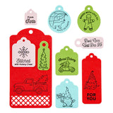 Handmade Gift Tags Clear Stamp Set from the Tinsel Time Collection