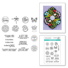 Ensemble de tampons transparents Floral Reflection Sentiments de la collection Floral Reflection