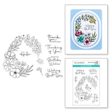 Stylish Oval Birthday Wishes Clear Stamp Set from the Stylish Ovals Collection