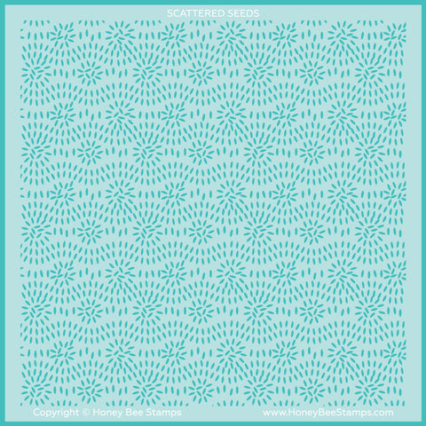 Scattered Seeds Background | 6x6 Stencil - RETIRING