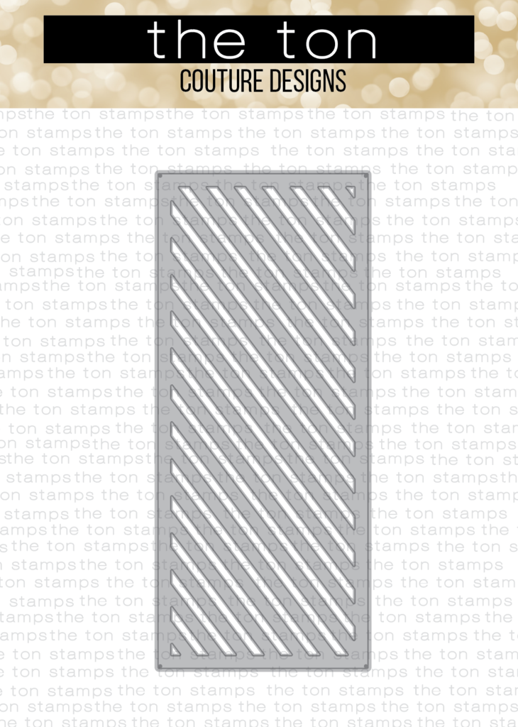 Slimline - Diagonal Stripes Coverplate Die