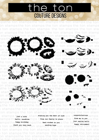 Tournesols frais groupés 