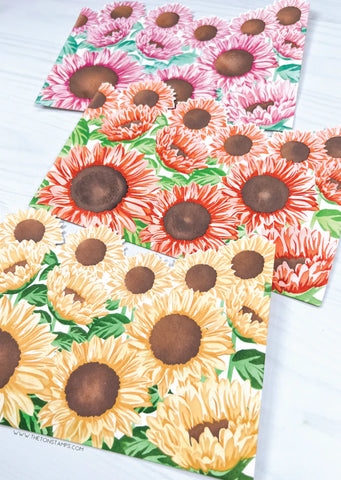 Sunflower Fields Layering Stencils