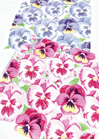 Pretty Pansies Background Layering Stencils