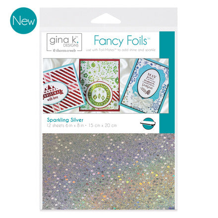 Feuilles fantaisie GKD - Argent scintillant