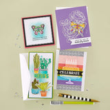 Succulents Etched Dies for Coordinating Stamp Set by Simon Hurley