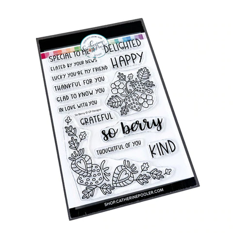 So Berry Sentiments Stamp Set