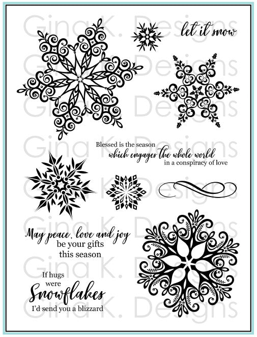 Sparkling Snowflakes Stamp Set