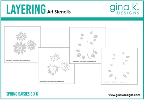 Spring Daisies Layering Stencils