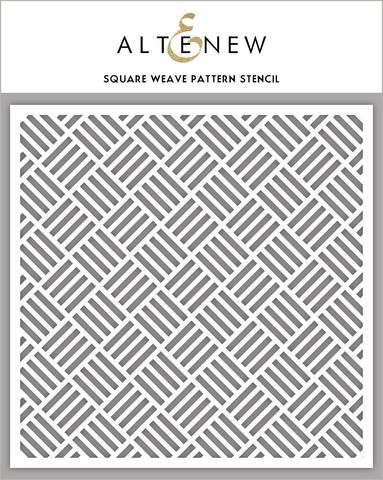 Square Weave Pattern Stencil