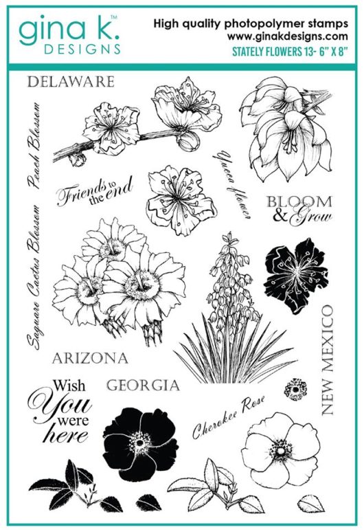 Stately Flowers 13 Stamp Set