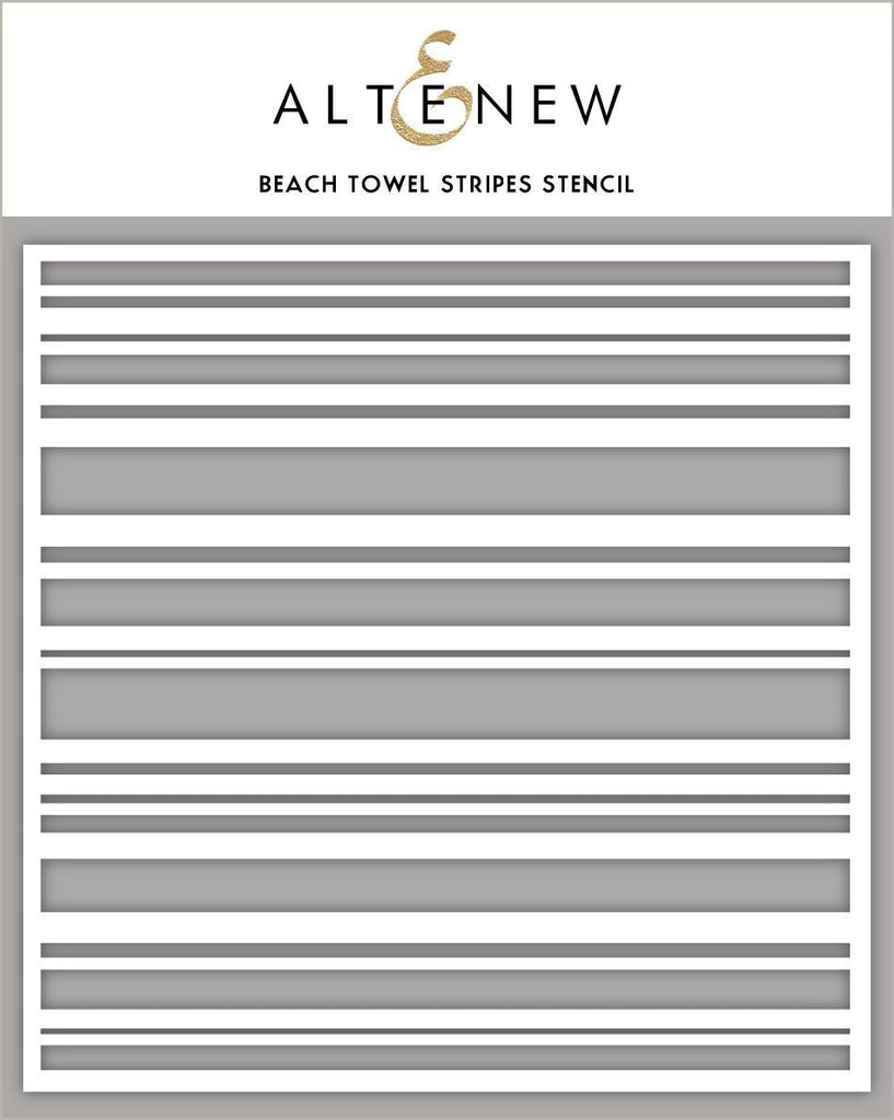 Beach Towel Stripes Stencil