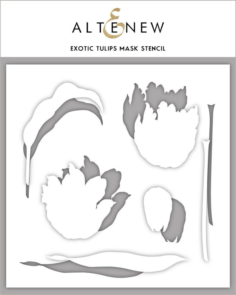 Exotic Tulips Mask Stencil