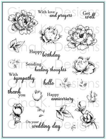 Stippled Flowers Stamp Set