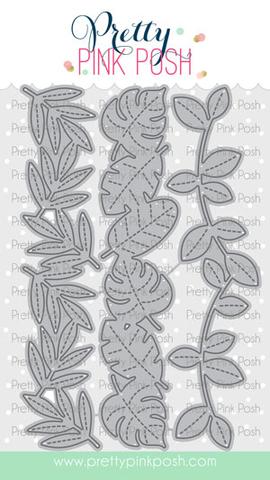 Stitched Leafy Borders Die Set