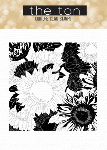 Sunflower Garden Cling Background