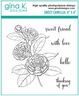 Sweet Camellia - Mini jeu de tampons