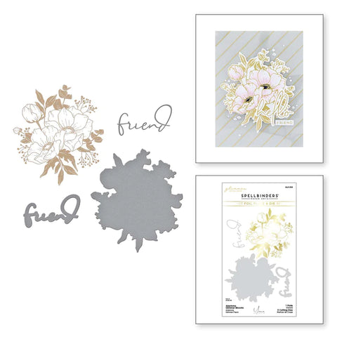 Anemone Glimmer Blooms Glimmer Hot Foil Plate & Die Set from Anemone Blooms Collection by Yana Smakula