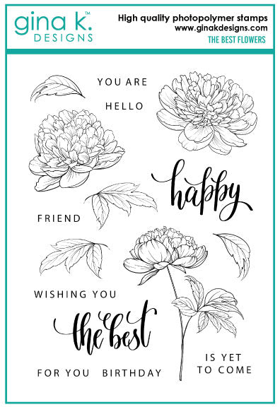 The Best Flowers Stamp Set