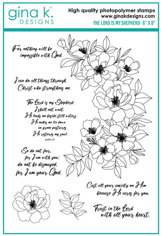 Ensemble de tampons Le Seigneur est mon berger
