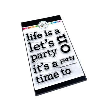 Time To Party Sentiments Stamp Set