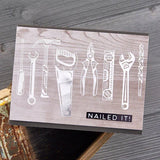 Nailed It! Glimmer Hot Foil Plate from the Toolbox Essentials Collection by Nancy McCabe