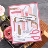 A Cut Above the Rest Sentiments Stamp & Die Set from the Toolbox Essentials Collection by Nancy McCabe