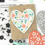 Triple-Step Blooming Hearts Stamp Set