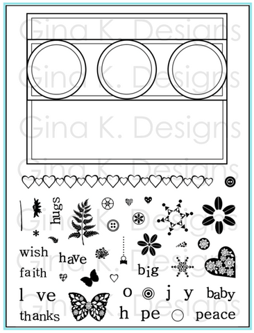 Triple Play Frames Stamp Set Stamp Set