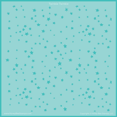 Twinkle Twinkle Background Stencil