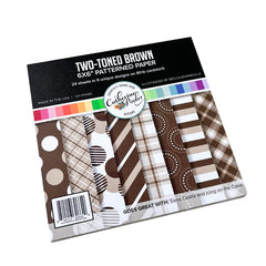 Two-Toned Brown Patterned Paper