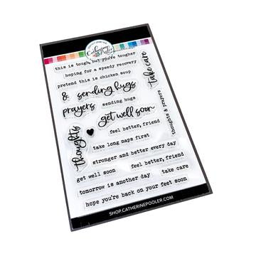 Typed Up Sentiments Stamp Set