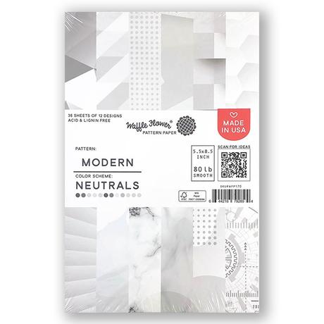 Bloc de papier neutre moderne