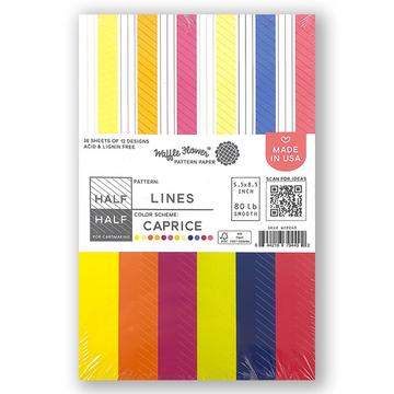 Half-Half Lines - Caprice Paper Pad