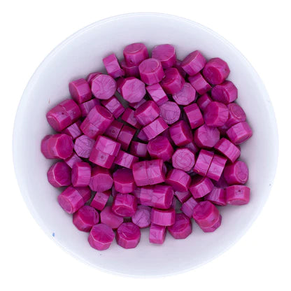 Fuchsia Wax Beads from the Sealed by Spellbinders Collection