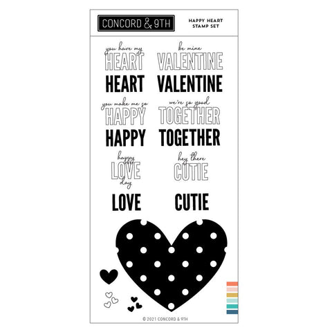 Happy Heart Stamp Set (4X8)